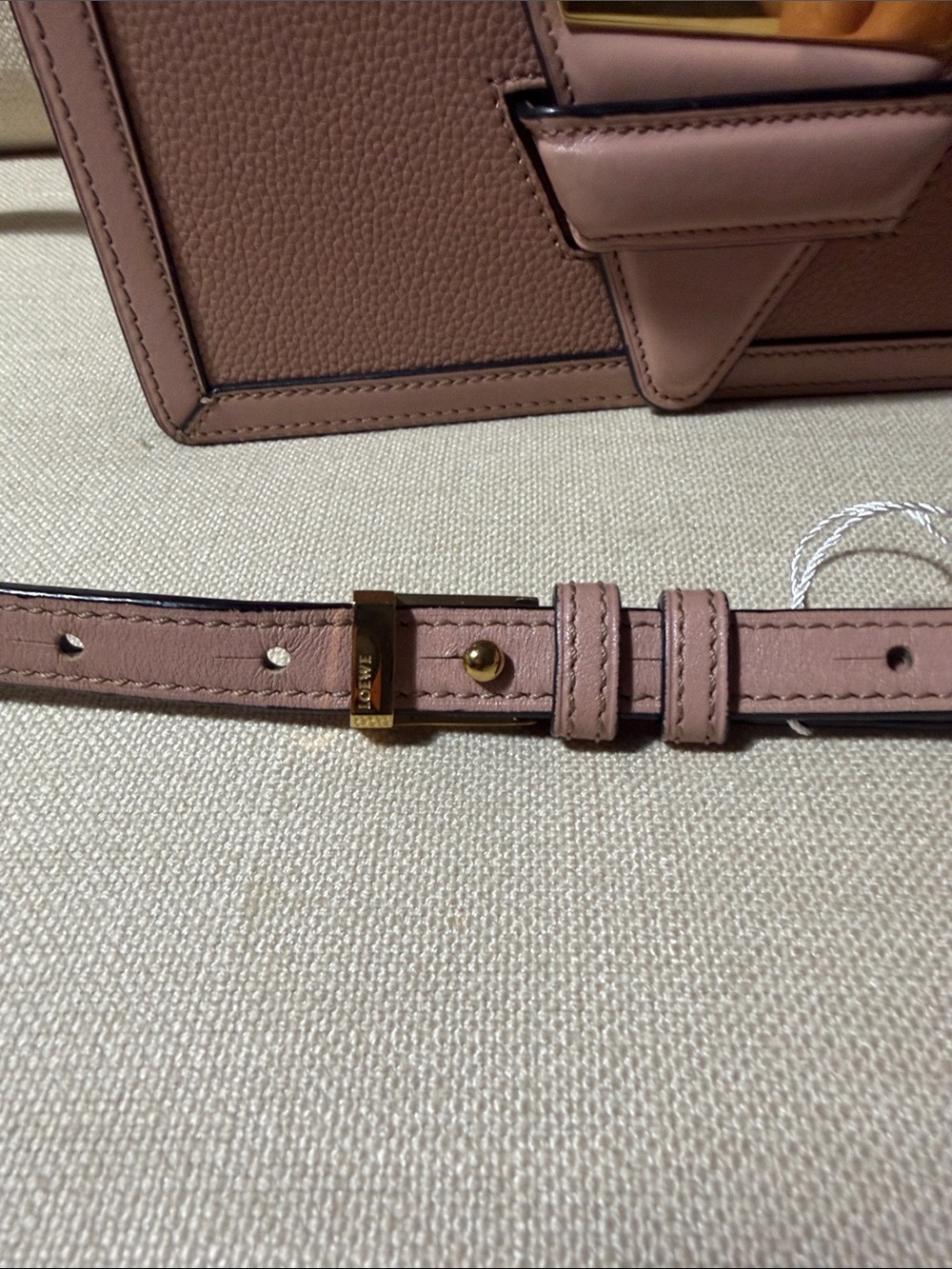 Loewe Pink Leather Barcelona Puzzle-Accent Top Handle Bag - Picture 10 of 16